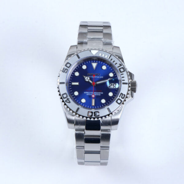 Water Ghost (Silver case, white bezel, blue dial)