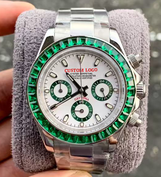 Custom logo preview on a catalogue watch